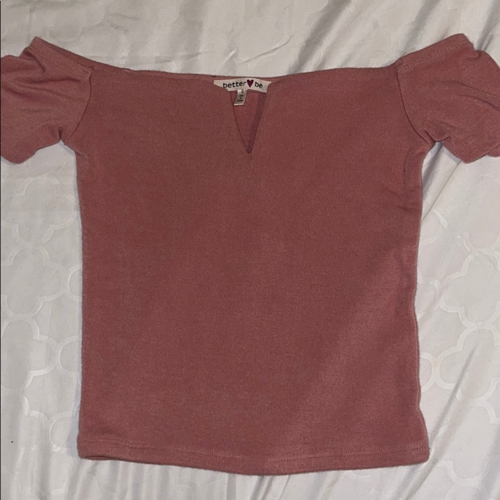 Off the shoulder crop top